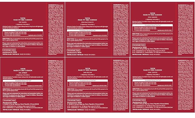 TIRTIR Mask Fit Red Cushion Foundation *Trial Kit* #Medium Deep | Japan's No.1 Choice for Glass skin, Long-Lasting, Lightweight, Buildable Coverage, Semi-Matte-VivaGrace Women