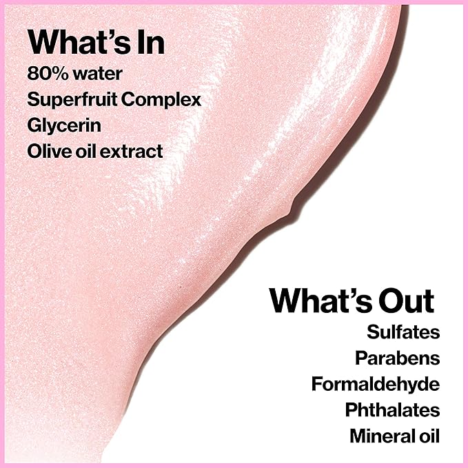 Revlon Face Primer, PhotoReady Face Gloss Rose Glow, Face Makeup for All Skin Types, Hydrates, Illuminates & Moisturizes, Infused with Glycerin & Olive Oil Extract, 80% Water, 1 Fl Oz-VivaGrace Women