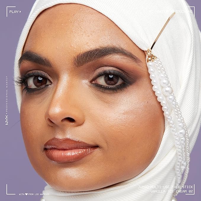NYX PROFESSIONAL MAKEUP, Jumbo Multi-Use Face Highlighter Stick - Vanilla Ice Cream-VivaGrace Women