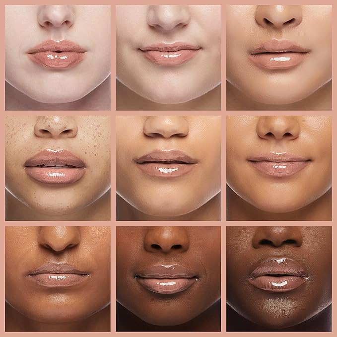 Kopari Coconut Lip Glossy | Nude Tint Birthday Suit | Vegan Hydrating Moisturizing Lip Oil Vitamin E Shea Butter Long Wear High Shine Non Sticky | Natural Clean Plant Based Non Toxic Balm Paraben Free-VivaGrace Women