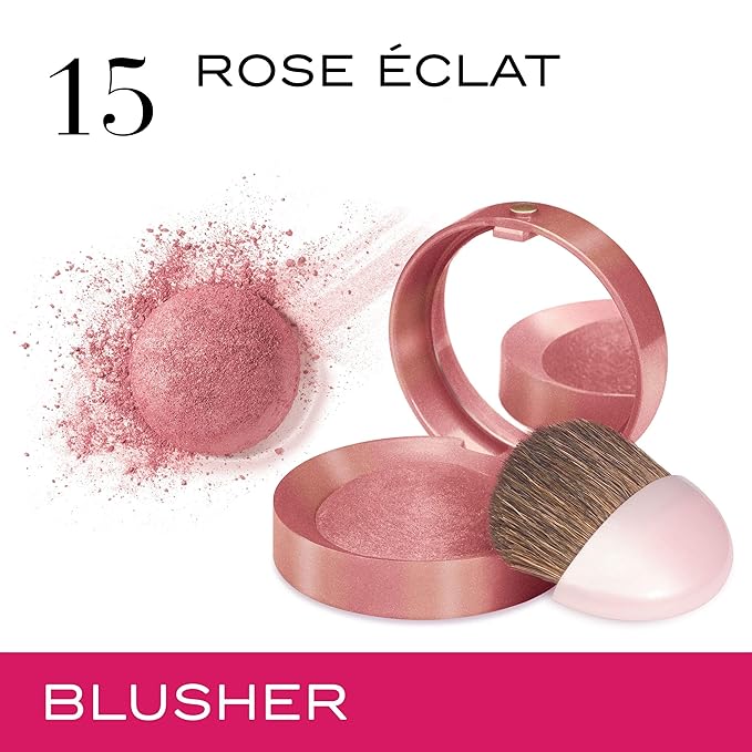 Bourjois Blush for Women, 15 Rose Eclat, 0.08 Ounce-VivaGrace Women
