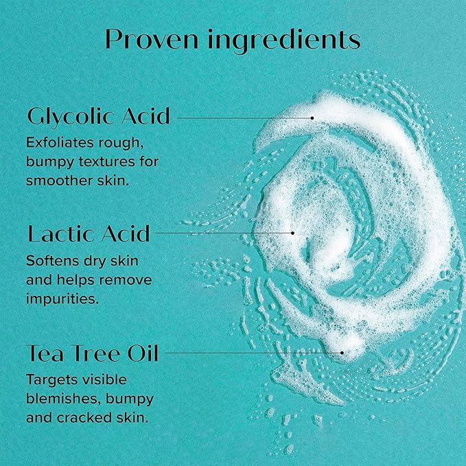 Medix 5.5 Exfoliating AHA Glycolic Acid Face & Body Scrub Cleanser + Collagen Moisturizing Body Cream Lotion Skin Care 2PC Set | Alpha Hydroxy Acid & Lactic Acid Foaming Body Wash & Face Wash, 2-PC-VivaGrace Women