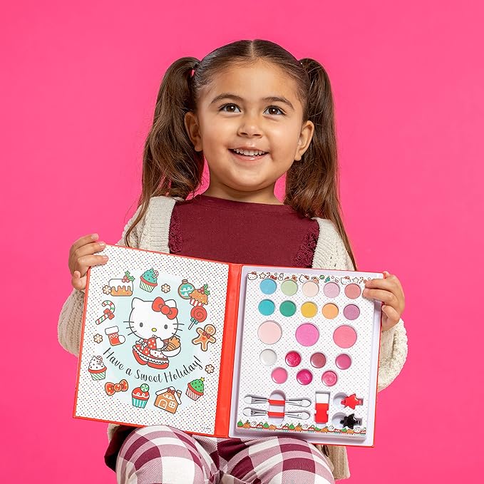 Lip Smacker Hello Kitty Holiday Beauty Book Makeup Set For Girls-VivaGrace Women