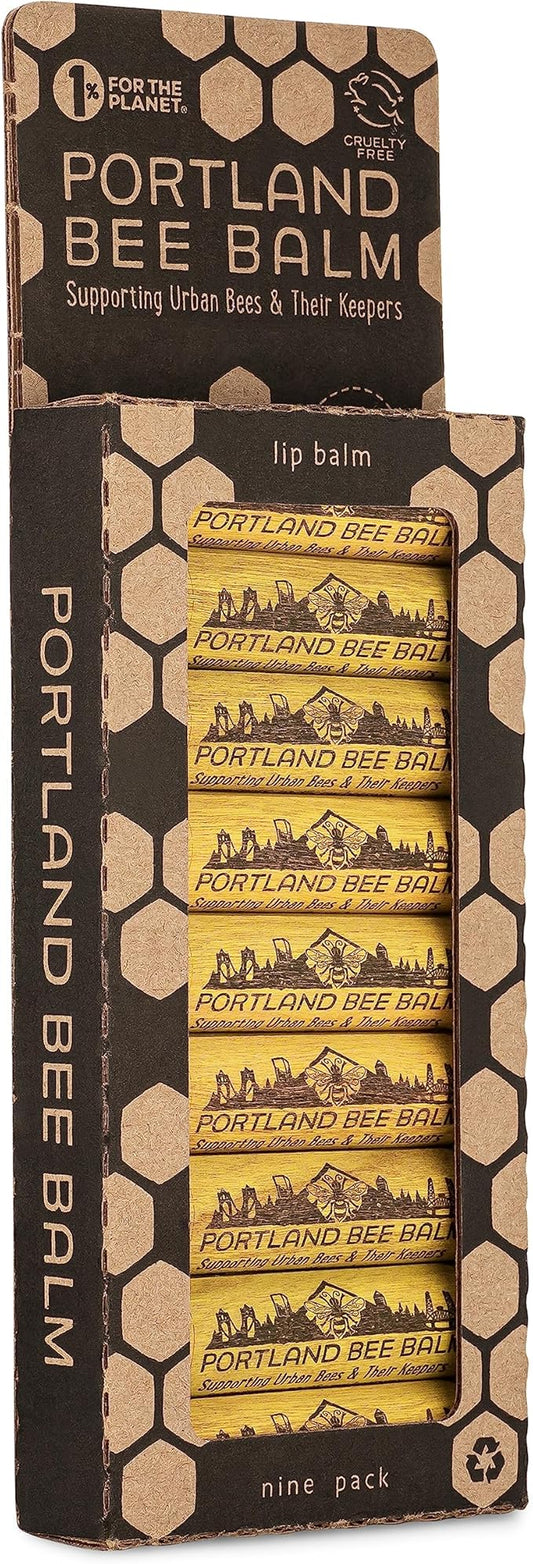 Portland Bee Balm All Natural Handmade Beeswax Based Lip Balm, Yuzu Citrus 9 Count-VivaGrace Women