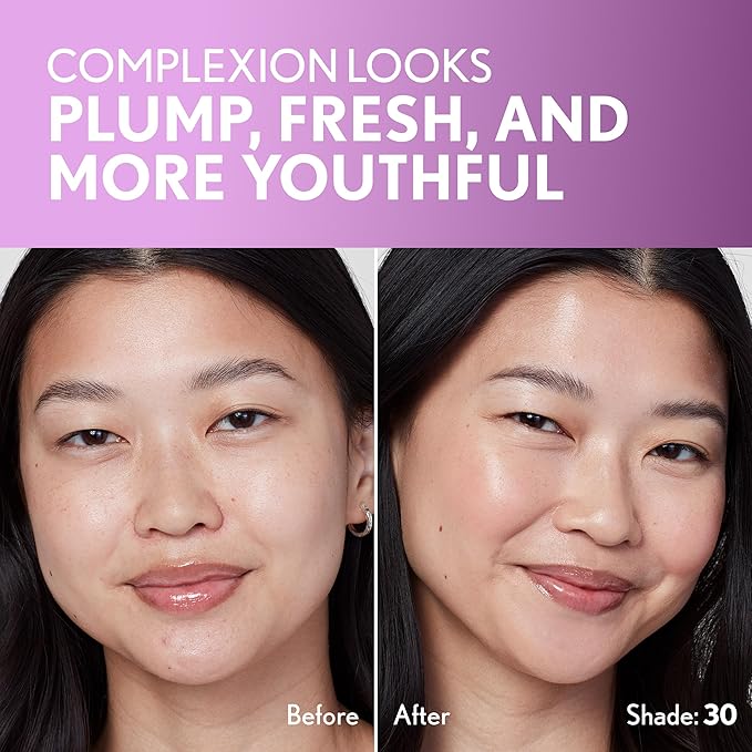 Covergirl Simply Ageless Skin Perfector Essence Foundation, 30 Light-Medium, Tinted Skin Perfector, Skincare Makeup Hybrid, Sheer Tint, Radiant Finish, Skin-Like Finish, Vegan Formula, 1.0oz-VivaGrace Women