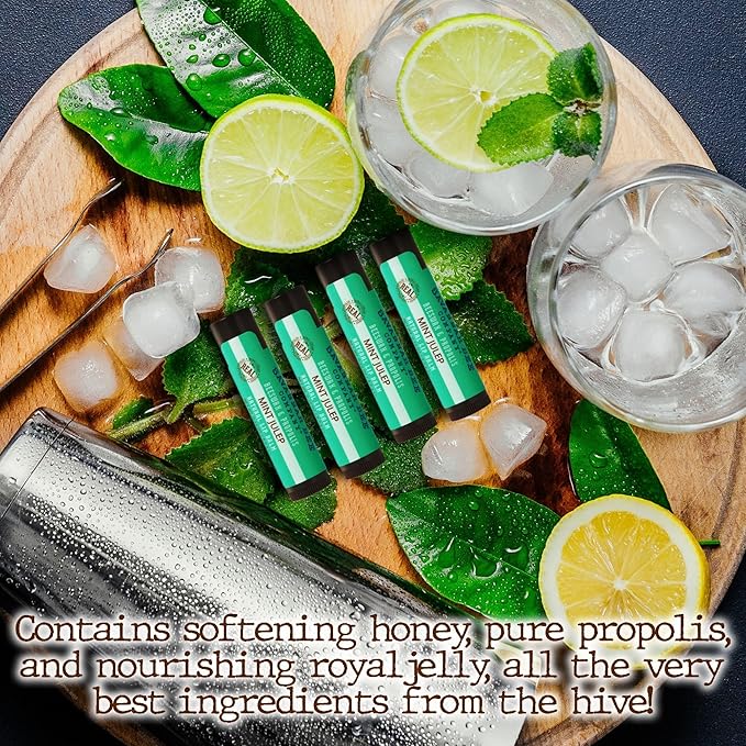 Savannah Bee Company Mint Julep Lip Balm, 0.15-Ounce (Pack of 4)-VivaGrace Women