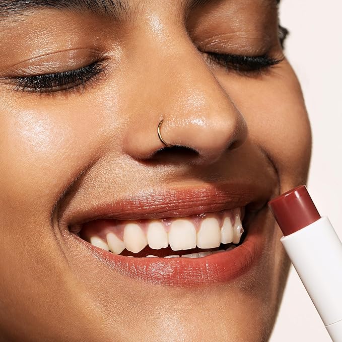 Melixir Vegan Lip Butter #18 Vintage Lust (+11 more colors), Hydrating Tinted Lip Balm Stick, Bee-Free, Petrolatum-Free, Plant-Based, Moisturizes Dry Chapped Lips With Shea Butter, Sheer Natural Finish-VivaGrace Women