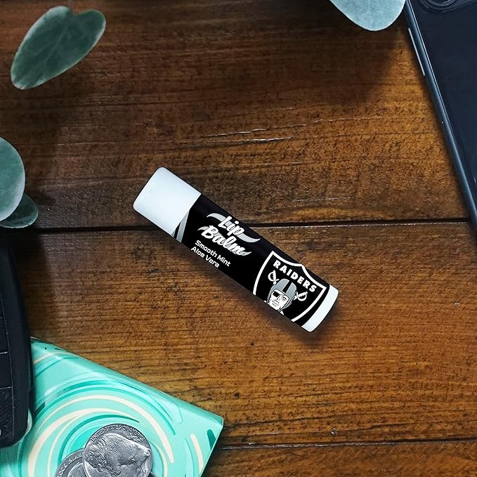 FANMATS 34683 Las Vegas Raiders Smooth Mint SPF 15 Lip Balm-VivaGrace Women