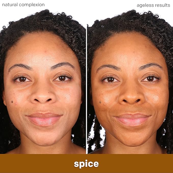 Almay Anti-Aging Foundation, Smart Shade Face Makeup with Hyaluronic Acid, Niacinamide, Vitamin C & E, Hypoallergenic-Fragrance Free, 700 Spice, 1 Fl Oz (Pack of 1)-VivaGrace Women