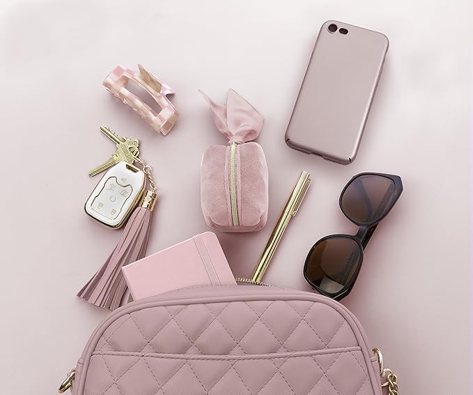 Pinch Provisions Velvet Minimergency Kit, for Her, Includes 17 Must-Have Emergency Essential Items, Compact, Multi-Functional Pouch, Gift for Parties and Birthdays-VivaGrace Women