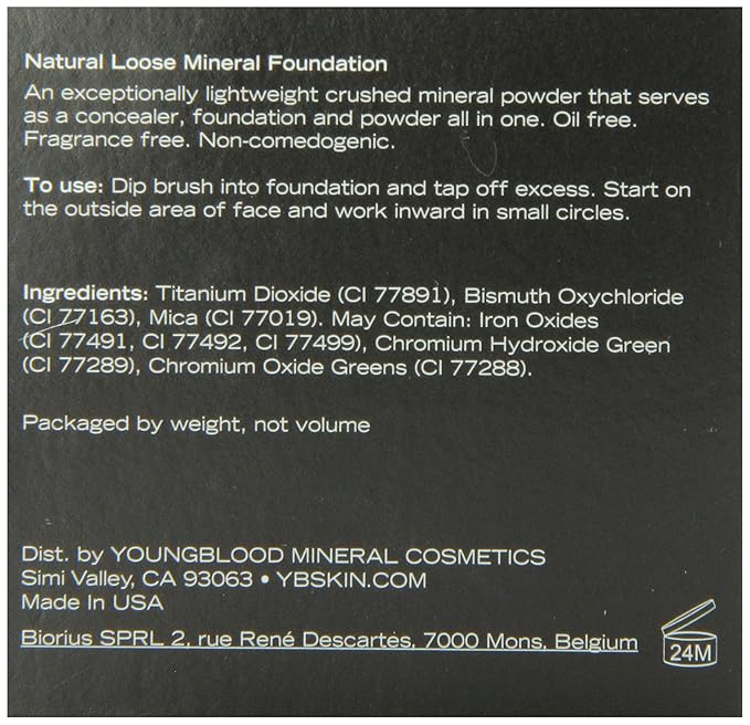 Natural Loose Mineral Foundation - Mahogany by Youngblood for Women - 0.35 oz Foundation-VivaGrace Women