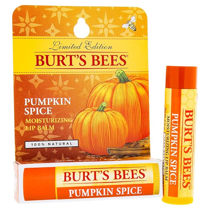 Burt's Bees Lip Balm Blister, Pumpkin Spice, 0.15 Ounce-VivaGrace Women