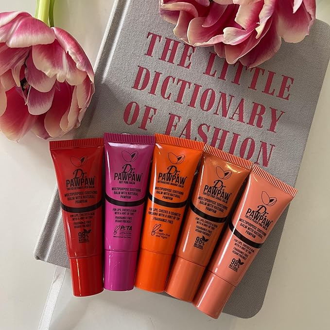 Hot Pink Balm, Multi-Purpose Natural No Fragrance, for Hydrating Lips, Skin, Hair, Cuticles, Nails & Beauty Finishing (10 ml)-VivaGrace Women