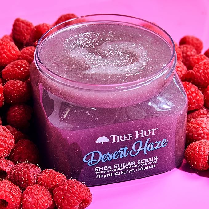Tree Hut Desert Haze Shea Sugar Scrub | Exfoliating Body Scrub Removes Dead, Dry Skin for a Soft & Hydrated Feel | Nourishing Essential Body Care | 18 fl oz.-VivaGrace Women
