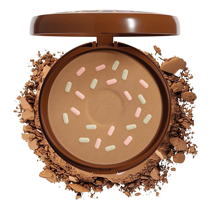 Physicians Formula Murumuru Butter Cheat Day Donut Bronzer, Lightweight, Cruelty-Free, For Sensitive Skin, Dark Shimmer Cream Bronzer, 0.38Oz, Sprinkles-VivaGrace Women