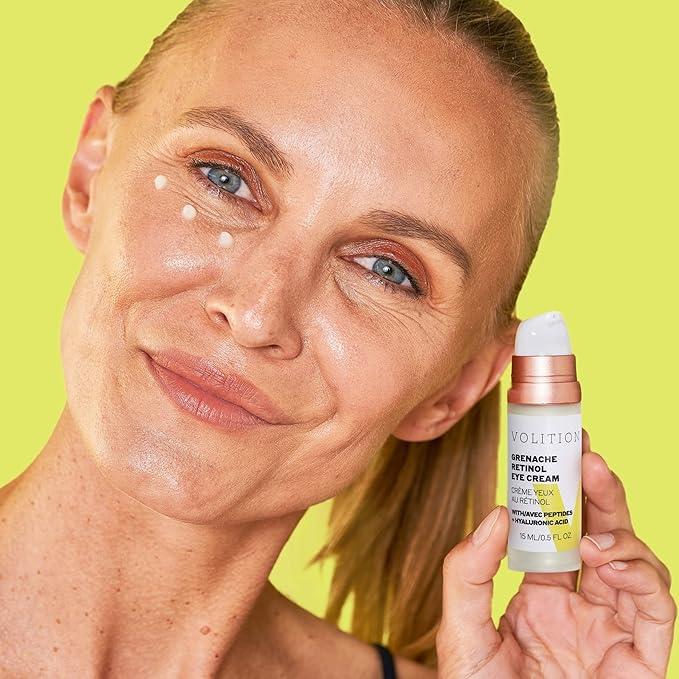 Volition Beauty Grenache Retinol Eye Cream - with Niacinamide & Peptides to Help Improve Look of Crows Feet & Wrinkles (15 ml / 0.5 fl oz)-VivaGrace Women