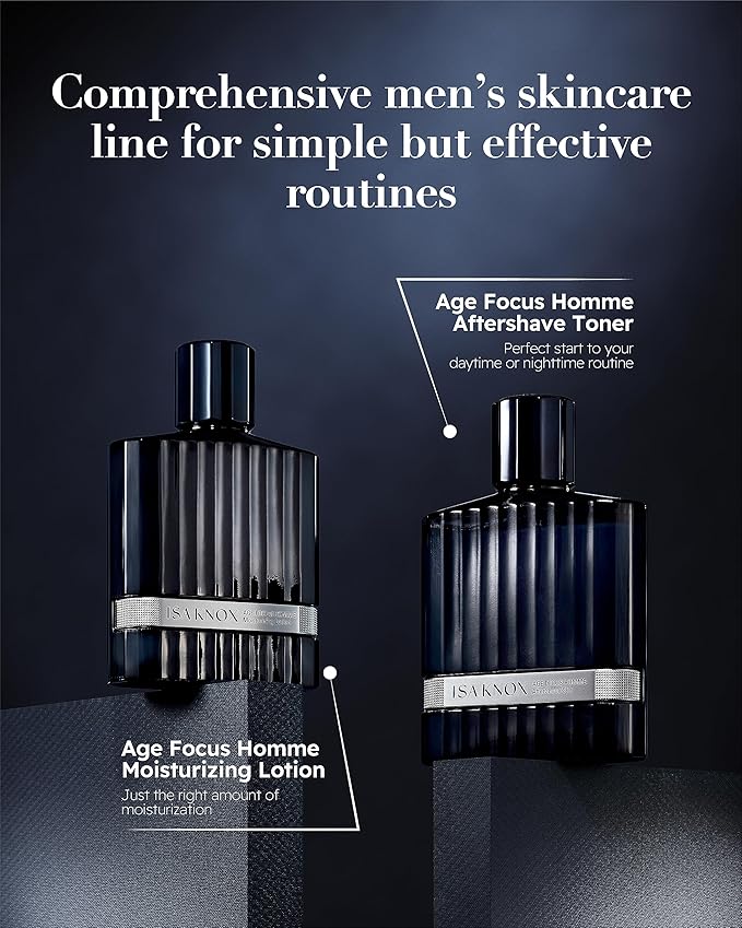 ISA KNOX Age Focus Homme (Premium Skincare Gift Set, 12.2fl oz) - Even Skin Tone & Wrinkle Care. Toner and Lightweight Moisturizer Set , Niacinamide, Adenosine | Korean Skincare,-VivaGrace Women