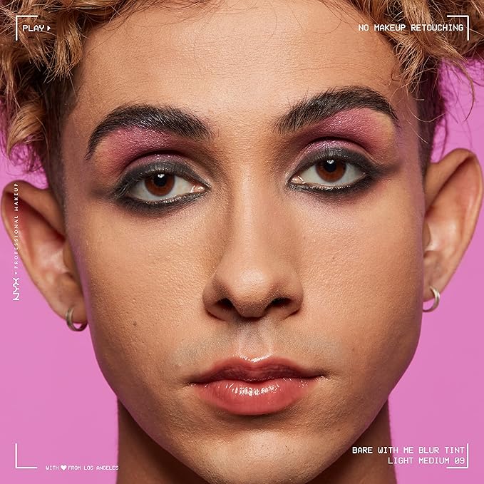 NYX PROFESSIONAL MAKEUP Bare With Me Blur Skin Tint Foundation Make Up with Matcha, Glycerin & Niacinamide - Light Medium-VivaGrace Women