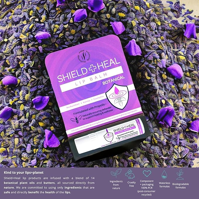 Botanical Lip Balm with Aromachology, Mood-Boosting Fragrance Technology, Soothes Chapped Lips & Relieves Dryness, Silky Smooth Texture Warms on Contact-VivaGrace Women