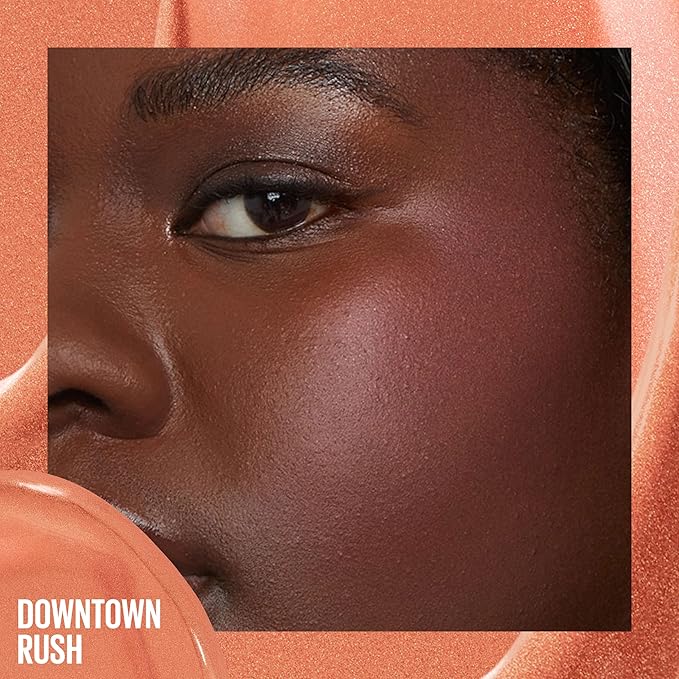 Maybelline Sunkisser Multi-Use Liquid Blush and Bronzer, Blendable, Longwear, Glowy Make Up, Downtown Rush, 1 Count-VivaGrace Women