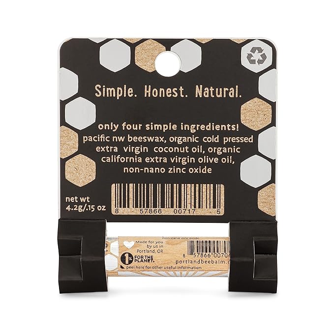 Portland Bee Balm Solar Eclipse All Natural Handmade Beeswax Based SPF 15 Lip Balm, 1 Count-VivaGrace Women