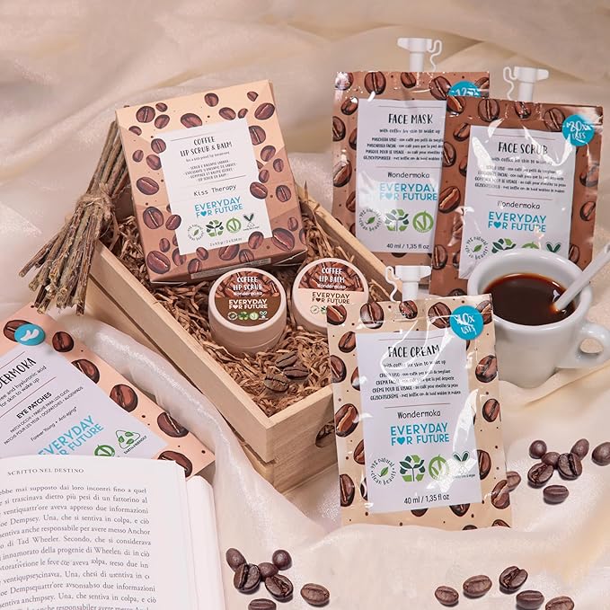 Coffee Lip Scrub & Lip Balm Kit | Moisturizing Lip Scrub and Lip Balm Lip Kit | Vegan & Cruelty Free Lip Scrub and Lip Balm Lip Kit | 100% Natural Lip Scrub and Lip Balm Lip Kit-VivaGrace Women