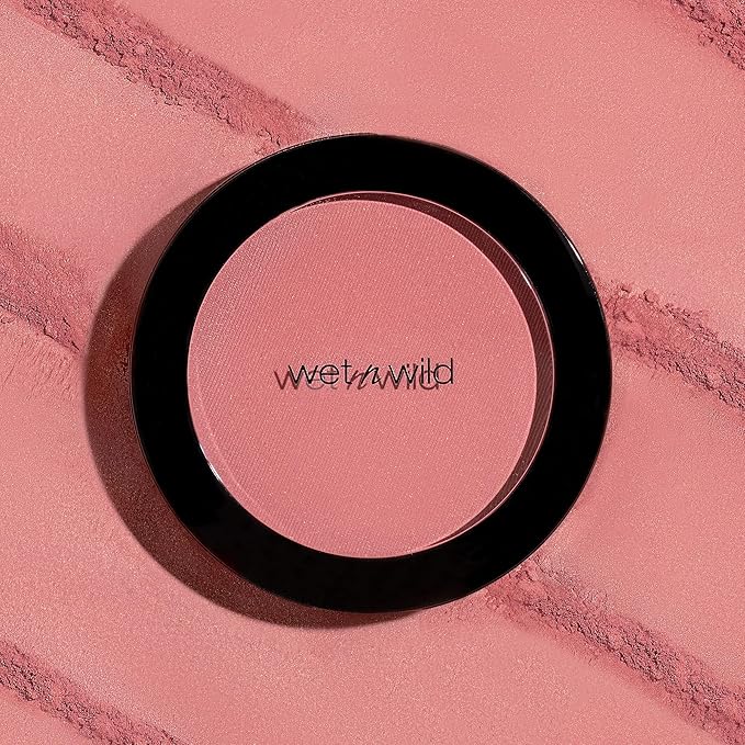 wet n wild Color Icon Blush, Effortless Glow & Seamless Blend infused with Luxuriously Smooth Jojoba Oil, Sheer Finish with a Matte Natural Glow, Cruelty-Free & Vegan - Pearlescent Pink(Packaged)-VivaGrace Women