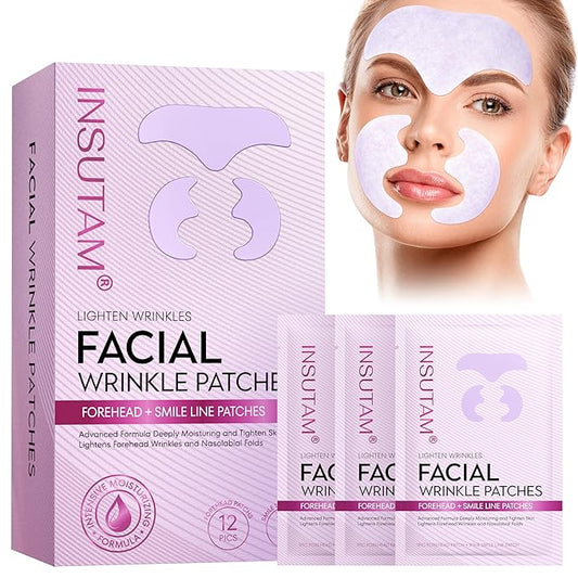 Forehead Wrinkle Patches for Anti-wrinkles: Overnight Face Wrinkles Patches to Lift Smile Lines for Women (PINK)-VivaGrace Women