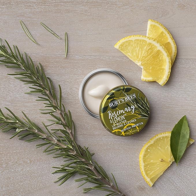 Burts Bees Rosemary and Lemon Lip Butter Unisex Lip Balm 0.4 oz-VivaGrace Women