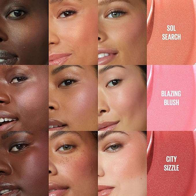Maybelline Sunkisser Multi-Use Liquid Blush and Bronzer, Blendable, Longwear, Glowy Make Up, Sol Search, 1 Count-VivaGrace Women