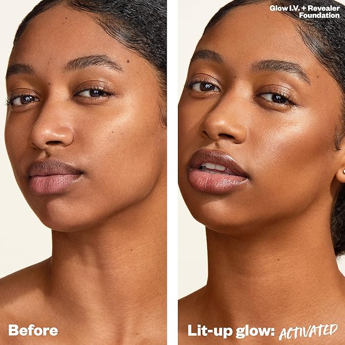 Kosas Glow I.V. Vitamin-Infused Skin Enhancer Face Makeup - Tinted Beauty Highlighter for a Healthy Glow - Recharge-VivaGrace Women