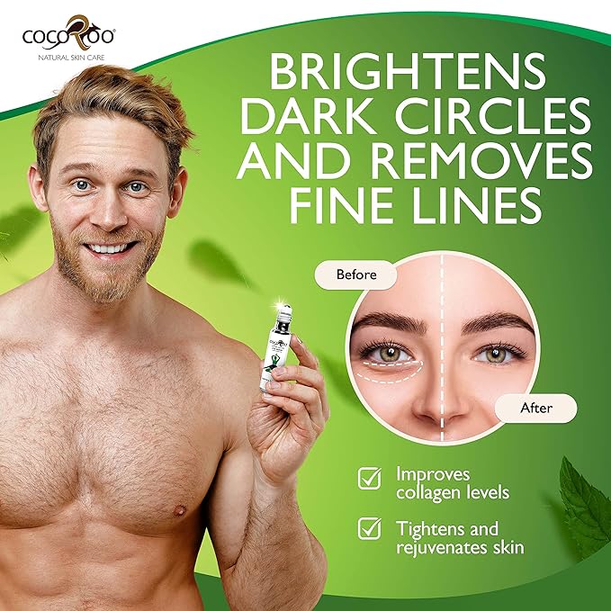 Caffeinated Eye Serum, Nutrient-Dense, 100% Pure, Natural & Vegan (Peppermint)-VivaGrace Women