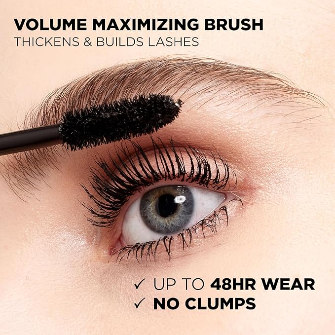 L’Oreal Paris Makeup Voluminous Original Volume Building Waterproof Mascara, Black, 0.28 fl. oz.
