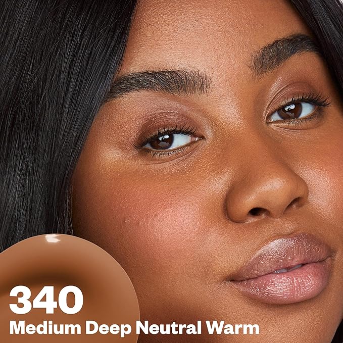 Kosas Revealer Skin-Improving Foundation with SPF 25 Protection - Hydrate, Brighten, Soothe, Plump, Protect Skin - Smoothing Texture, Natural Finish and Clean Formula - Medium Deep Neutral Warm 340-VivaGrace Women