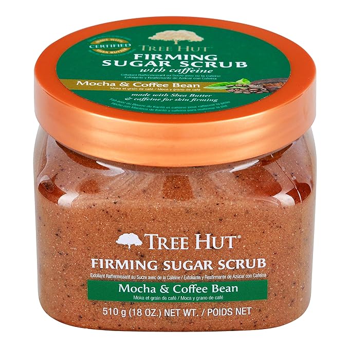 Tree Hut Ultra Hydrating and Exfoliating Sugar Scrub Mocha & Coffee Bean for Nourishing Essential Body Care, 18 Ounce-VivaGrace Women