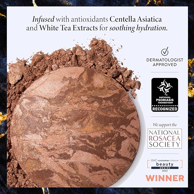 LAURA GELLER NEW YORK Award-Winning Baked Balance-n-Brighten Color Correcting Powder Foundation - Tan - Buildable Light to Medium Coverage - Demi-Matte Natural Finish-VivaGrace Women