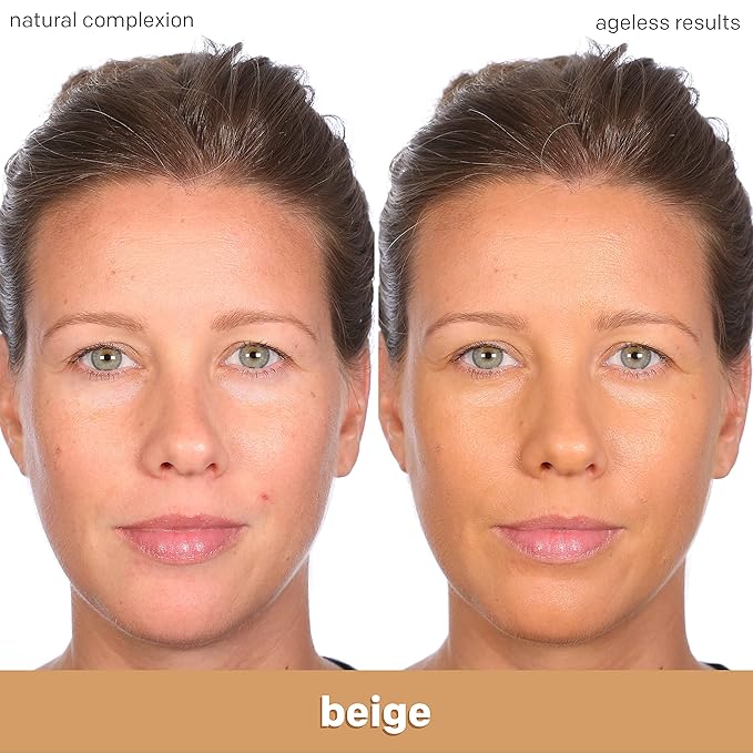 Almay Anti-Aging Foundation, Smart Shade Face Makeup with Hyaluronic Acid, Niacinamide, Vitamin C & E, Hypoallergenic, -Fragrance Free, 400 Beige, 1 Fl Oz (Pack of 1)-VivaGrace Women