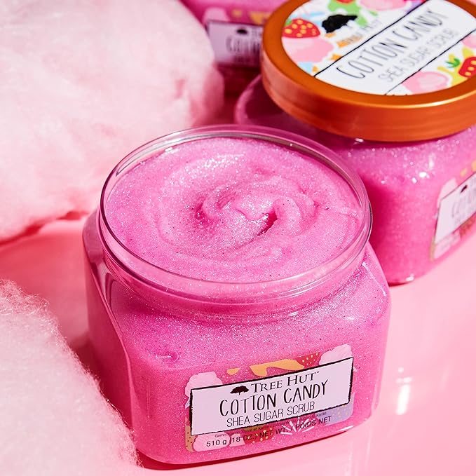 Tree Hut Cotton Candy Shea Sugar Scrub, 510 Grams-VivaGrace Women