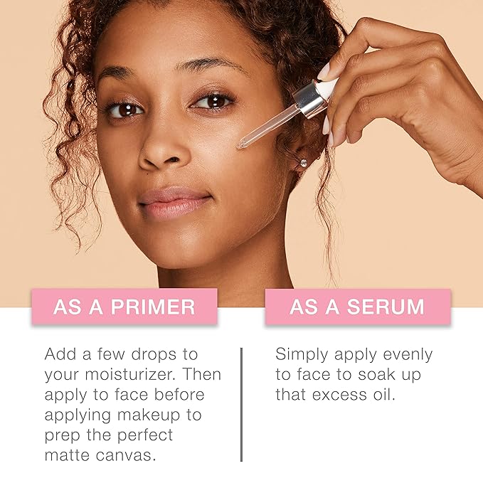 Neutrogena Shine Control Matte Booster Face Primer & Serum, Skin-Mattifying Serum-to-Primer with Rice Protein, Absorbs Excess Oil & Keeps Skin Shine Free, 1.0 fl. oz-VivaGrace Women