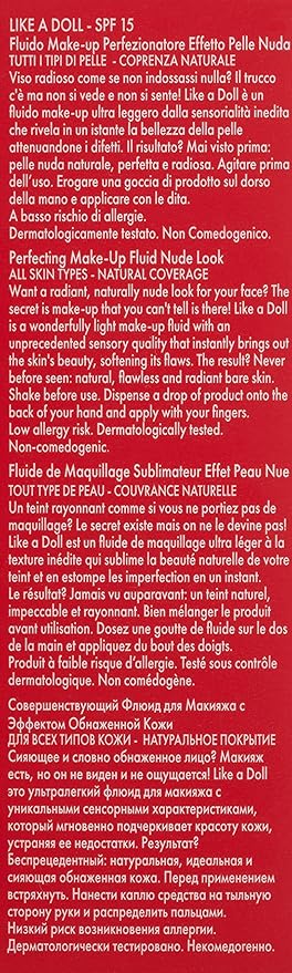 PUPA Milano Like A Doll Perfecting Make-Up Fluid, Sand 30 ml-VivaGrace Women
