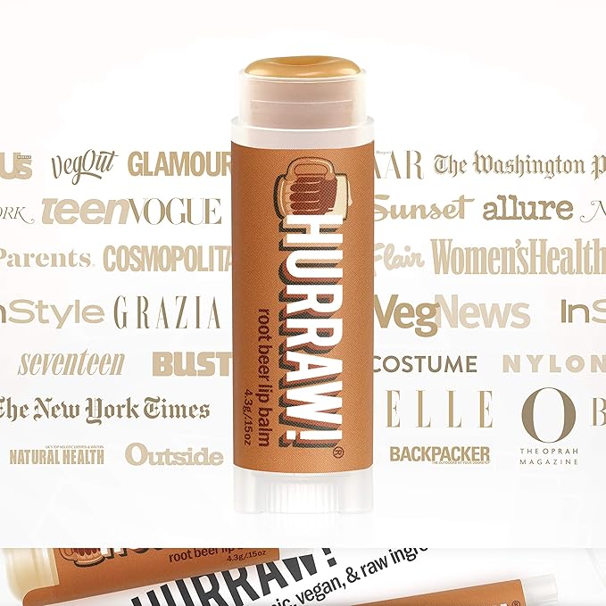 Hurraw! Root Beer Lip Balm: Organic, Certified Vegan, Cruelty and Gluten Free. Non-GMO, 100% Natural Ingredients. Bee, Shea, Soy and Palm Free. Made in USA-VivaGrace Women