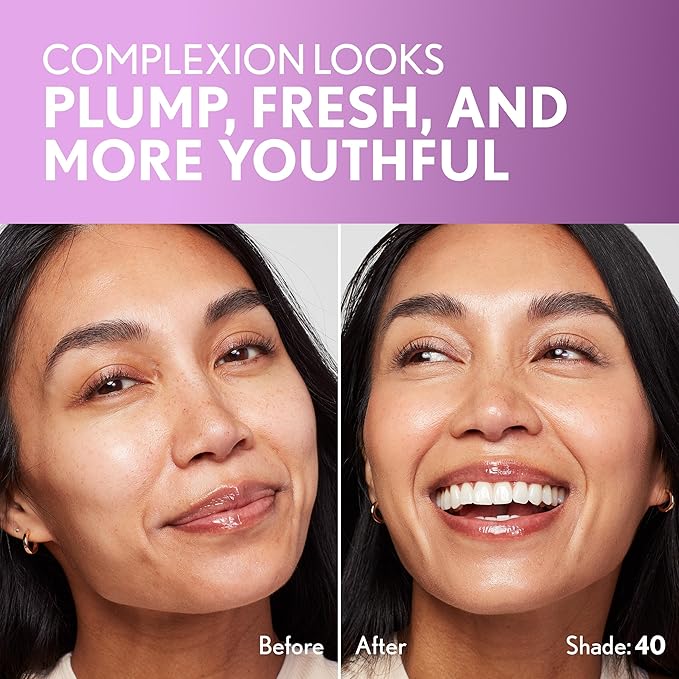 Covergirl Simply Ageless Skin Perfector Essence Foundation, 40 Medium, Tinted Skin Perfector, Skincare Makeup Hybrid, Sheer Tint, Radiant Finish, Skin-Like Finish, Vegan Formula, 1.0oz-VivaGrace Women