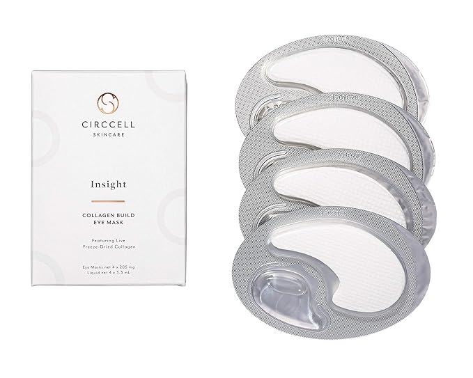 CIRCCELL Insight Collagen Eye Treatment Masks, collagen eye mask, eye bags treatment, under eye pads, 4 treatments-VivaGrace Women