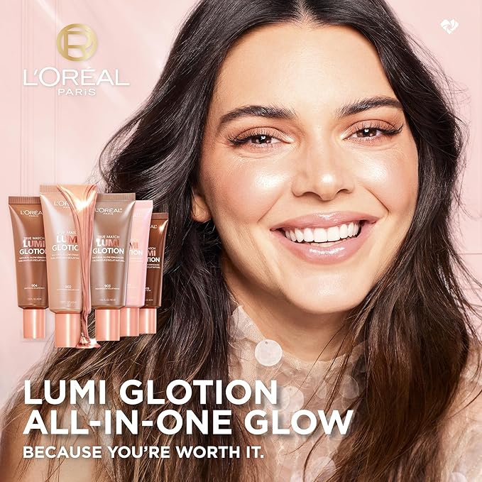 L'Oreal Paris Makeup True Match Lumi Glotion, Natural Glow Enhancer, Illuminator Highlighter, Bronzing Drops For a Sun-Kissed Glow, 904 Deep-VivaGrace Women