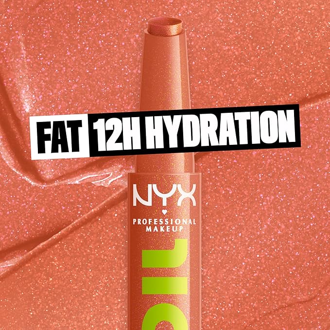NYX PROFESSIONAL MAKEUP Fat Oil Slick Click, Lightweight, Buildable, Pigmented Vegan Lip Balm - Hits Different-VivaGrace Women