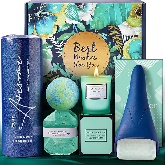 Gifts for Women, Self Care Gift, Relaxing Spa Bath Gift Basket Set for Women Her Mom Friends Sister Wife, Unique Gift Ideas for Birthday Mothers Day Valentine's Day Christmas, Thank You Gift-VivaGrace Women