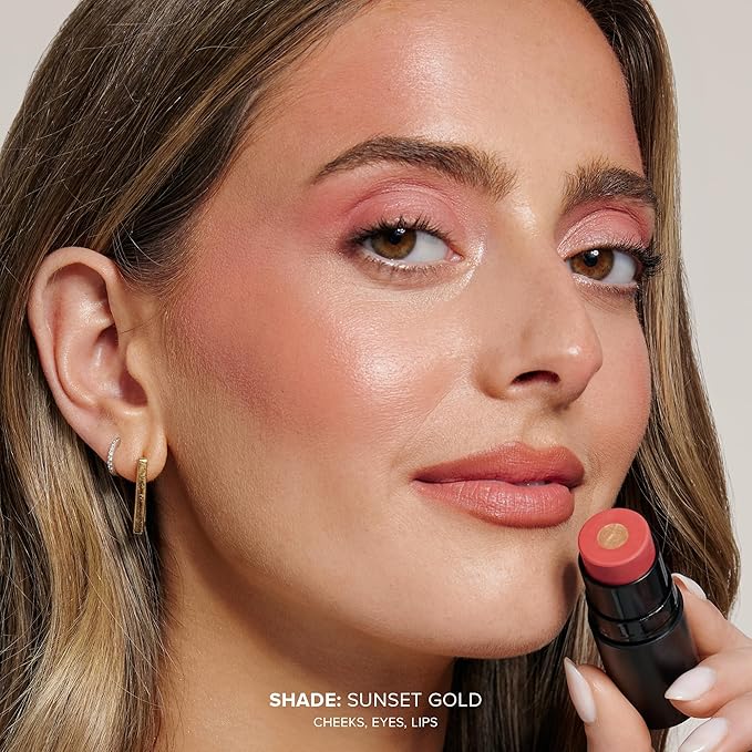 Nudies Matte + Glow Core All Over Face Blush Color - Sunset Gold-VivaGrace Women