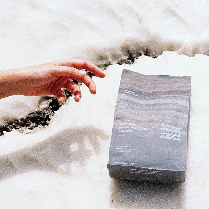 Dead Sea Salts for Soaking - Relaxing Salt Bath Soak for Body Rejuvenation - Natural Mineral Salts - Coarse Dead Sea Salt Bath Salts for Women & Men w/Rosemary Essential Oil (2.2lb)-VivaGrace Women