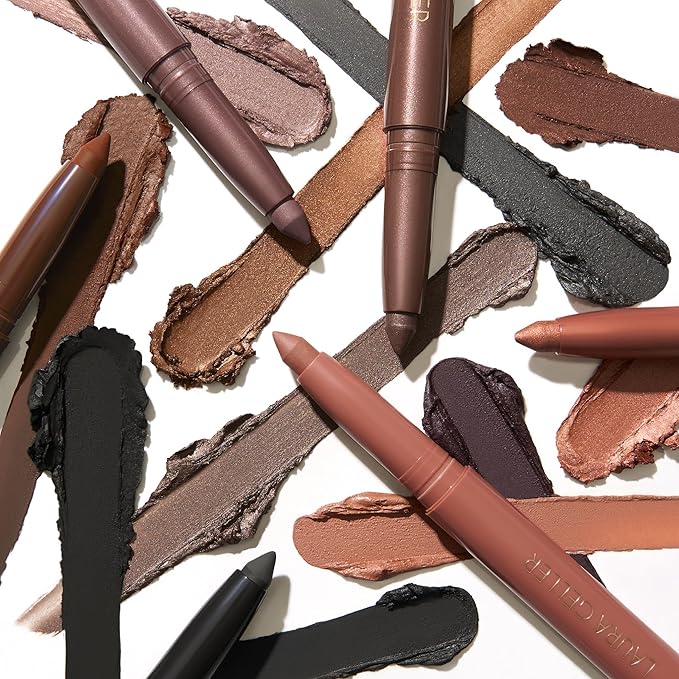 LAURA GELLER NEW YORK Kajal Longwear Kohl Eyeliner Pencil - Soft Slate Kohl - Caffeine and Vitamin E - Smooth & Blendable Liner - Built-In Sharpener-VivaGrace Women