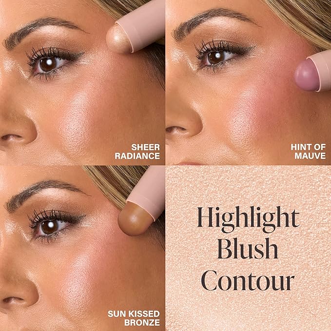 Mally Beauty Shimmer, Shape & Glow Plus Face Defining Stick, Hint Of Mauve-VivaGrace Women